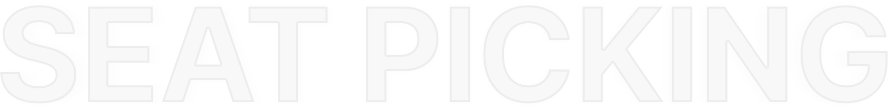 Seat picking